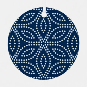 Winter Sacred Geometry Pattern Metal Tree Decoration