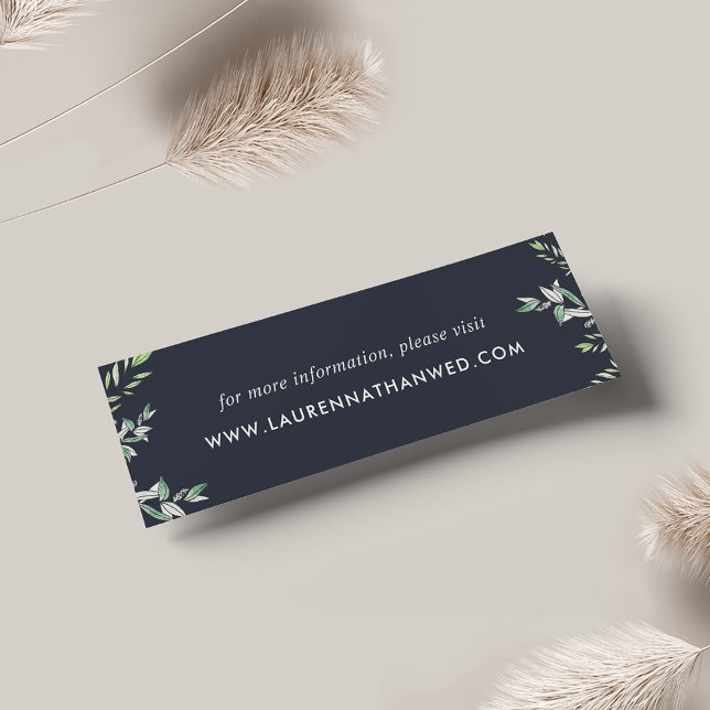 Winter Sage Wedding Website Cards | Mini (Creator Uploaded)