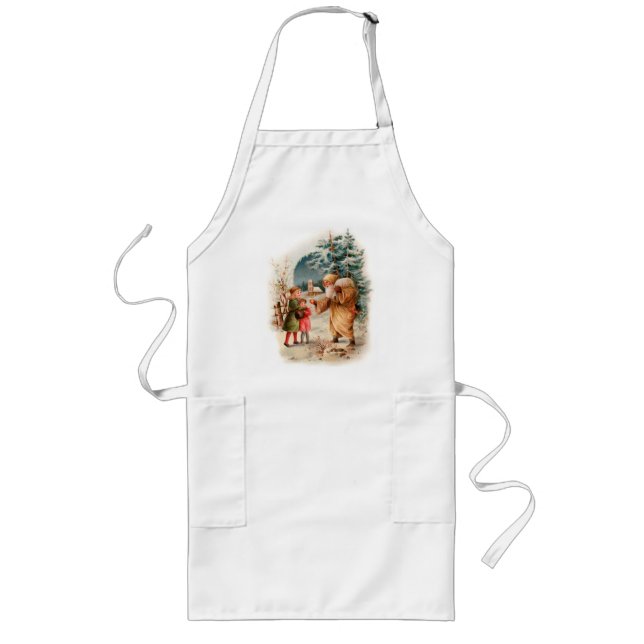 Winter Santa Apron for a Cookie Baking (Front)