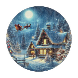 Winter/Santa/Christmas/Snow Cutting Board
