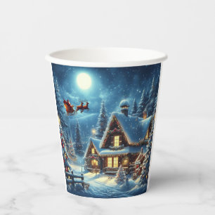 Winter/Santa/Christmas/Snow Paper Cups