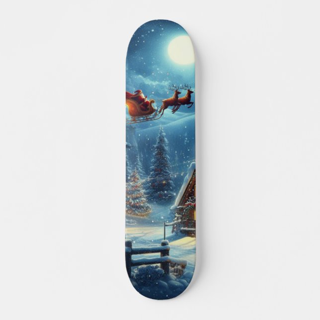 Winter/Santa/Christmas/Snow Skateboard (Front)