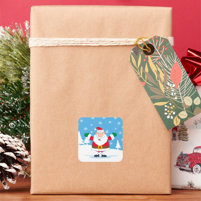 Winter Santa Square Sticker (Creator Uploaded)