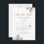 Winter Save the Date<br><div class="desc">This modern wedding card has a warm, minimalist design. The front features a lively script text above your first names and date. On the back, we've set the background as transparent, so that the colour of the paper will serve as the base colour. You can choose a colour for the...</div>