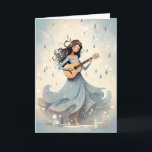 Winter Scandi Boho Guitar Girl Christmas Music Holiday Card<br><div class="desc">Embrace the cosy charm of the season with our "Winter Scandi Boho Guitar Girl Christmas Music Holiday Card." This delightful card features a boho-inspired girl playing the guitar in a Scandinavian winter setting, surrounded by the magic of Christmas music. Celebrate the festive season and send warm wishes to loved ones...</div>