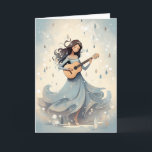 Winter Scandi Boho Guitar Girl Christmas Music Holiday Card<br><div class="desc">Embrace the cosy charm of the season with our "Winter Scandi Boho Guitar Girl Christmas Music Holiday Card." This delightful card features a boho-inspired girl playing the guitar in a Scandinavian winter setting, surrounded by the magic of Christmas music. Celebrate the festive season and send warm wishes to loved ones...</div>