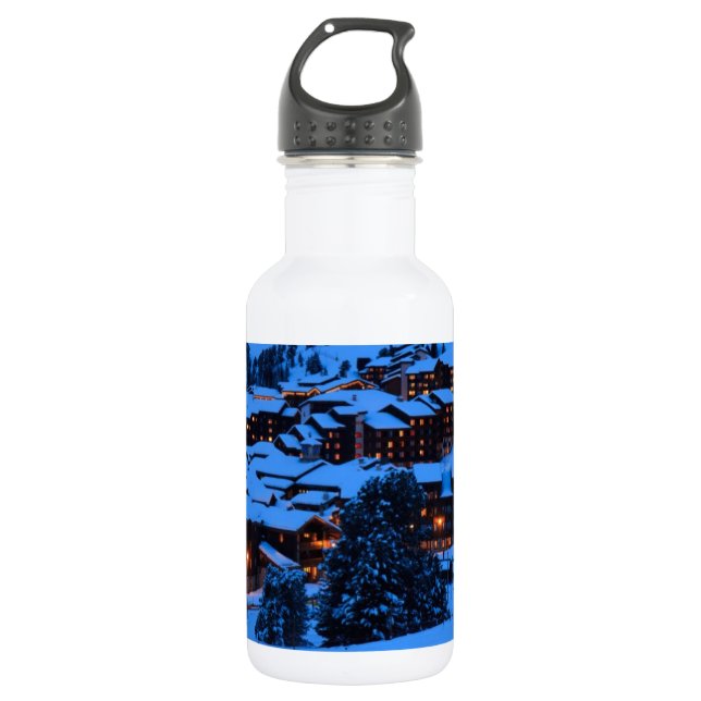 Winter Scene 532 Ml Water Bottle (Front)