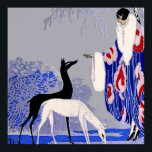 “Winter Scene” Art Deco by George Barbier Poster<br><div class="desc">George Barbier was one of the preeminent fashion illustrators of the early twentieth century in the forefront of the alliance between art and fashion. He and and his fellow illustrators created bold, stylised images that conveyed mood and atmosphere. This illustration is “A Winter Scene” for the magazine Art Goute Beauty....</div>