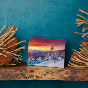Winter Scene Art Decor Plaque
