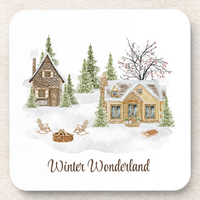 Winter Scene Coasters (Front)