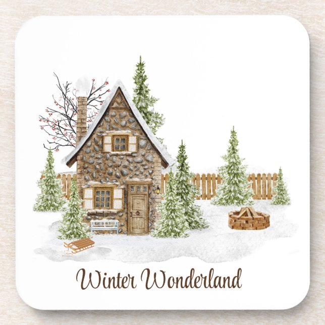 Winter Scene Coasters (Front)