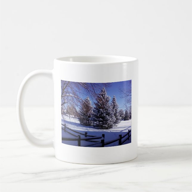 Winter Scene Cocoa Mug (Left)