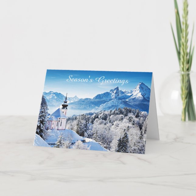 Winter scene custom  card (Front)
