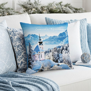 Winter scene custom  cushion