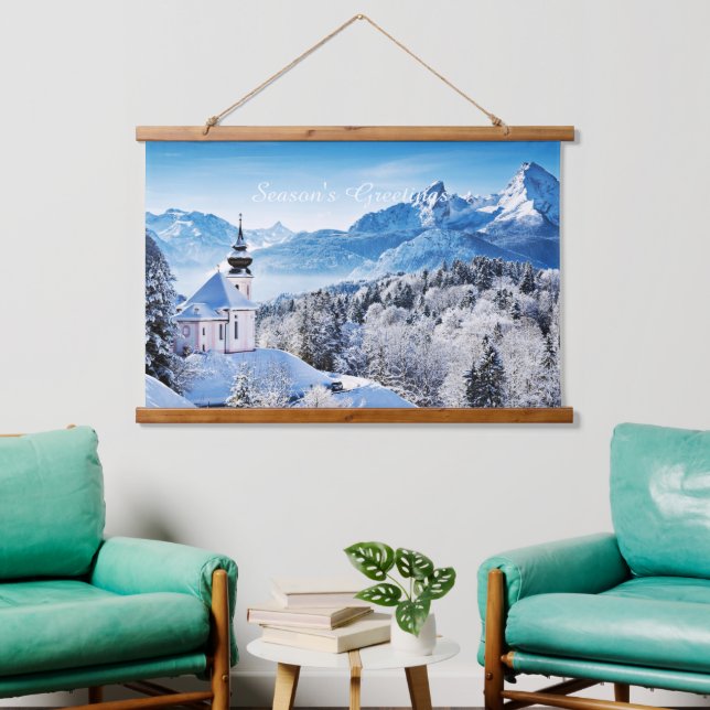 Winter scene custom   hanging tapestry (Living Room)