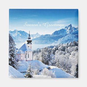 Winter scene custom  magnet