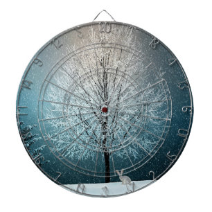 Winter Scene Dartboard