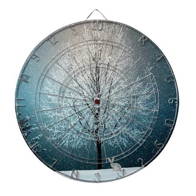 Winter Scene Dartboard (Front)