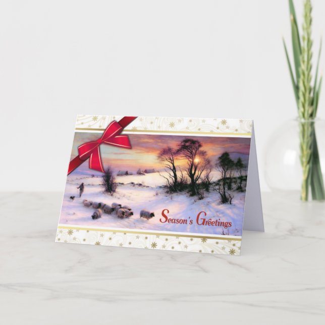 Winter Scene Fine Art Christmas Cards (Front)