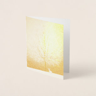 Winter Scene Foil Card