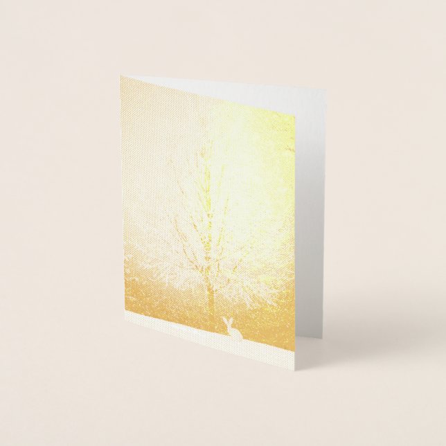 Winter Scene Foil Card (Front)
