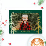 Winter Scene Foil Holiday Card Christmas Card<br><div class="desc">Celebrate the graduate in your life in style! Designed by Berry Berry Sweet (www.berryberrysweet.com). Visit our website for modern and stylish invitations,  announcements,  and personalised gifts.</div>