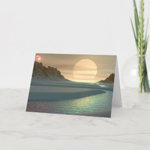 Winter Scene for Solstice Holiday Card