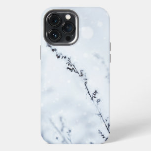 Winter scene -Frozened flower iPhone 13 Pro Max Case