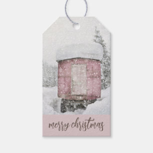 Winter Scene Holiday Gift Tags