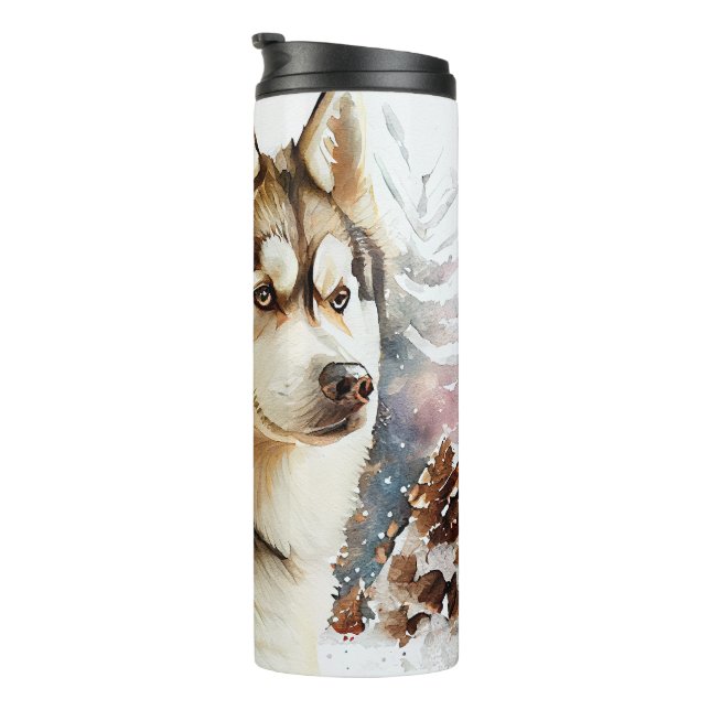 Winter Scene Husky Thermal Tumbler (Rotated Right)