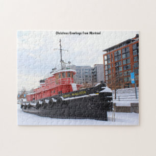 Winter scene Montreal. Jigsaw Puzzle