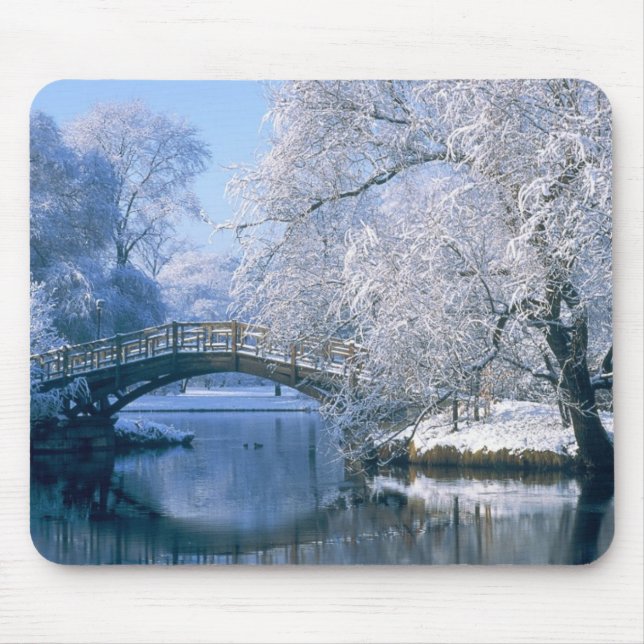 Winter scene mouse pad (Front)