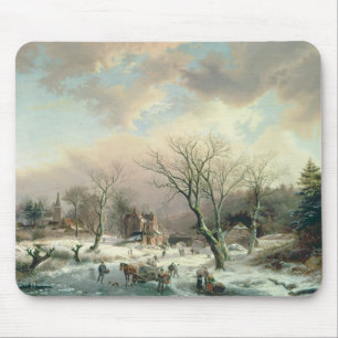 Winter Scene Mouse Pad