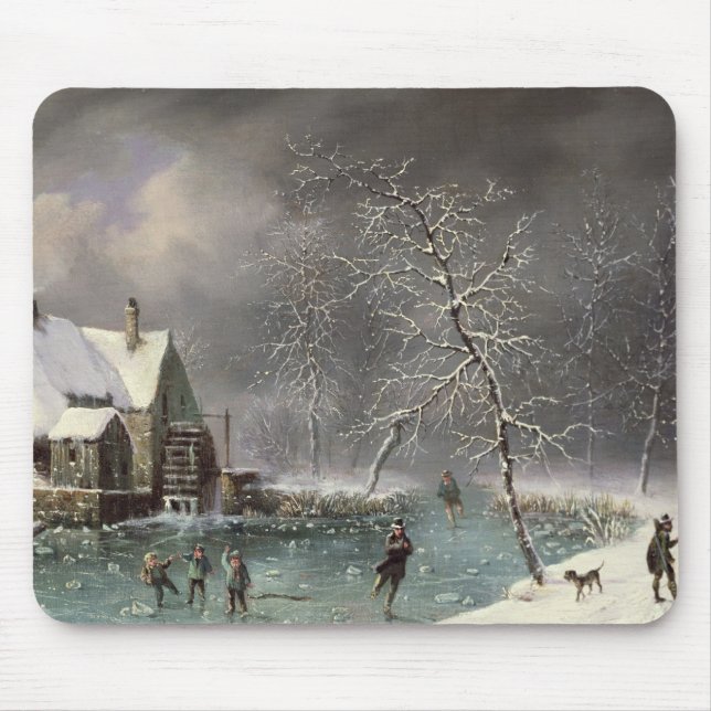 Winter Scene Mouse Pad (Front)