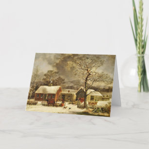 Winter Scene, New Haven, Connecticut Card