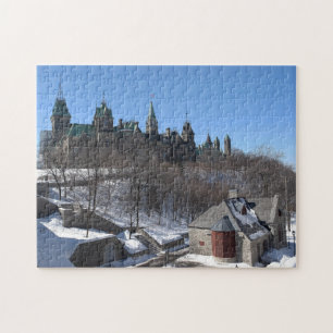 Winter scene Ottawa Canada. Jigsaw Puzzle