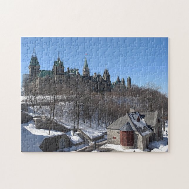 Winter scene Ottawa Canada. Jigsaw Puzzle (Horizontal)