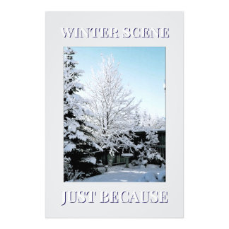 winter scene photo print