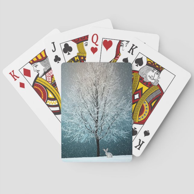 Winter Scene Playing Cards (Back)
