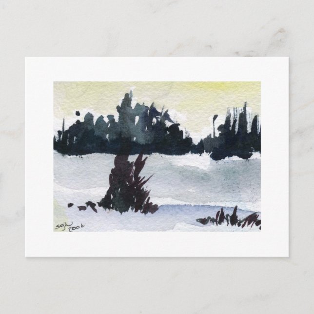 Winter Scene Postcard (Front)