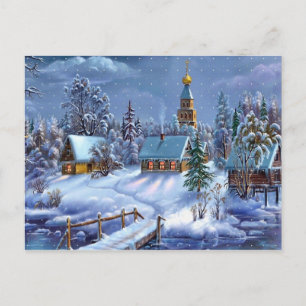 Winter Scene Postcard