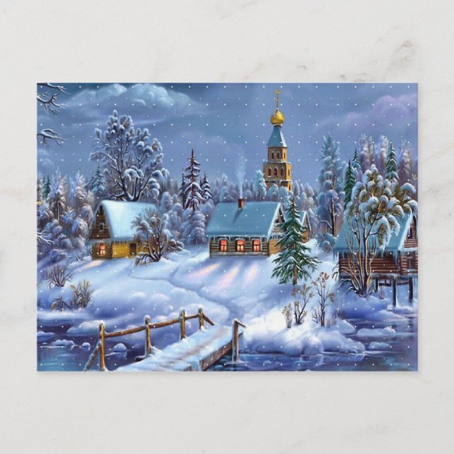 Winter Scene Postcard (Front)