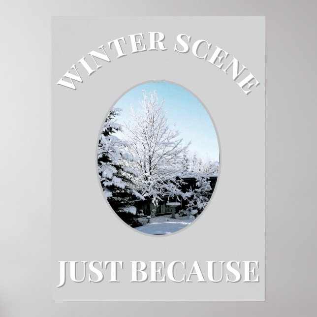 winter scene Poster (Front)