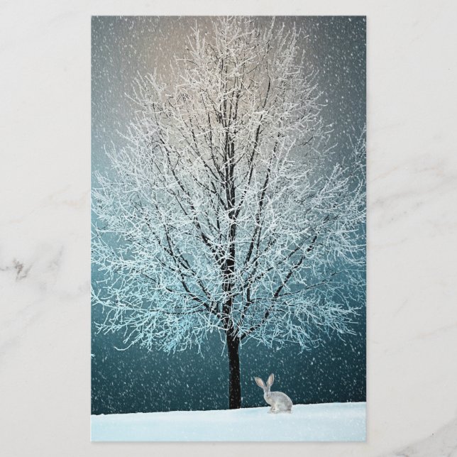 Winter Scene Stationery (Front)