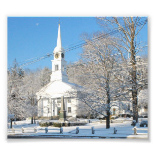 Winter Scene Sterling,Ma Photo Print