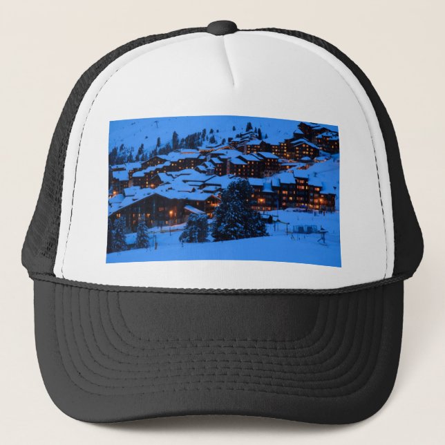 Winter Scene Trucker Hat (Front)