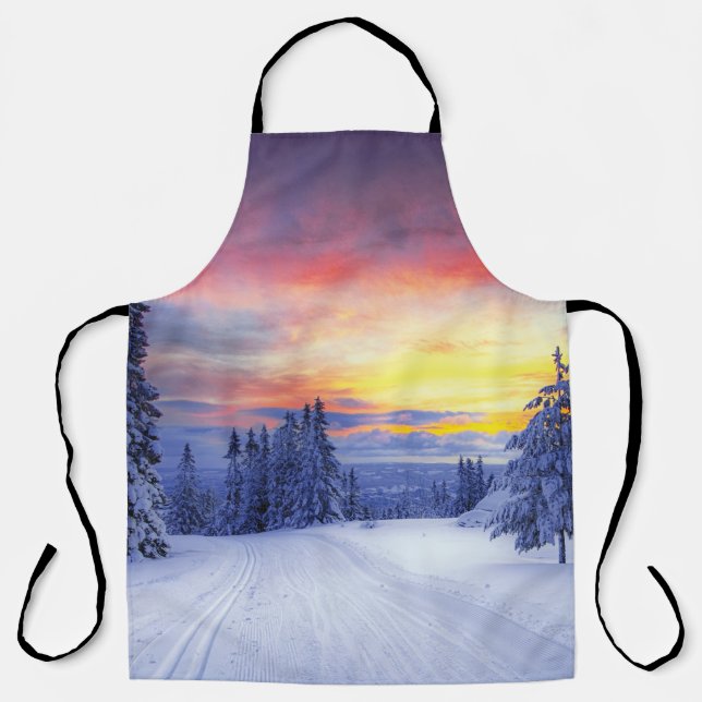 Winter scenery apron (Front)