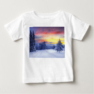 Winter scenery  baby T-Shirt