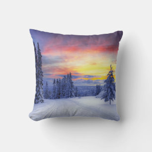 Winter scenery cushion