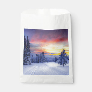 Winter scenery favour bag
